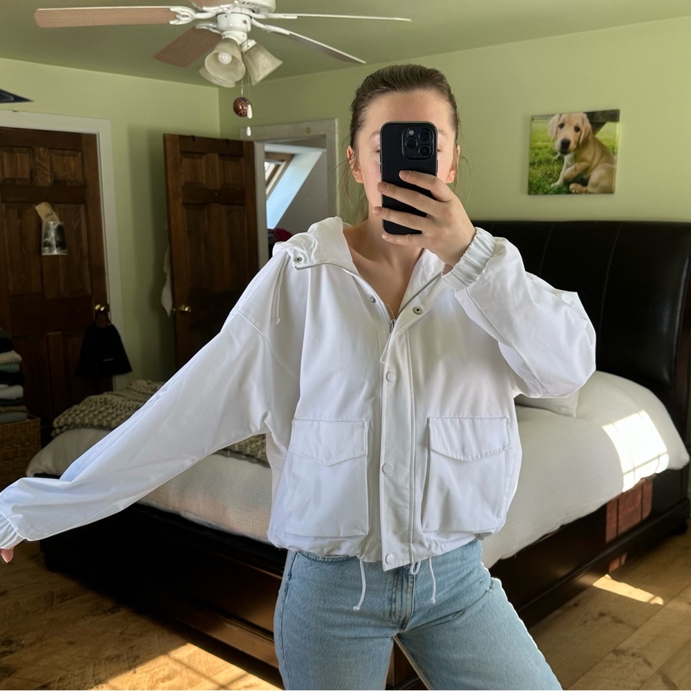 Abercrombie & Fitch White Traveler Jacket